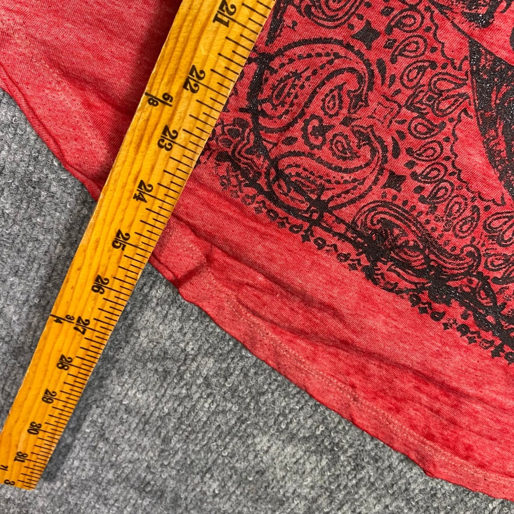 Rock & Republic Womens XL Red Fortune Freedom Horseshoe Graphic Cap Sleeve Tee - Picture 4 of 7